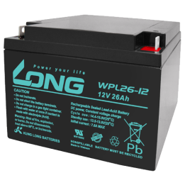 Batteria per UPS 26Ah 12V Long WPL26-12 | telebaterias.com