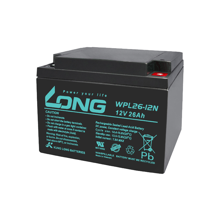 USV-Batterie 26Ah 12V Long WPL26-12N | telebaterias.com