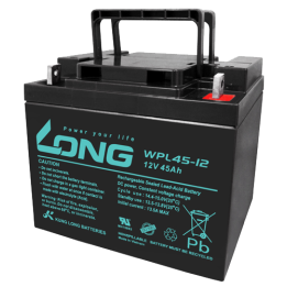Batería para SAI 45Ah 12V Long WPL45-12 | telebaterias.com