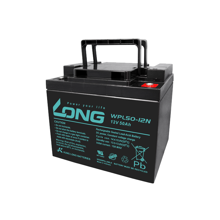 USV-Batterie 50Ah 12V Long WPL50-12N | telebaterias.com