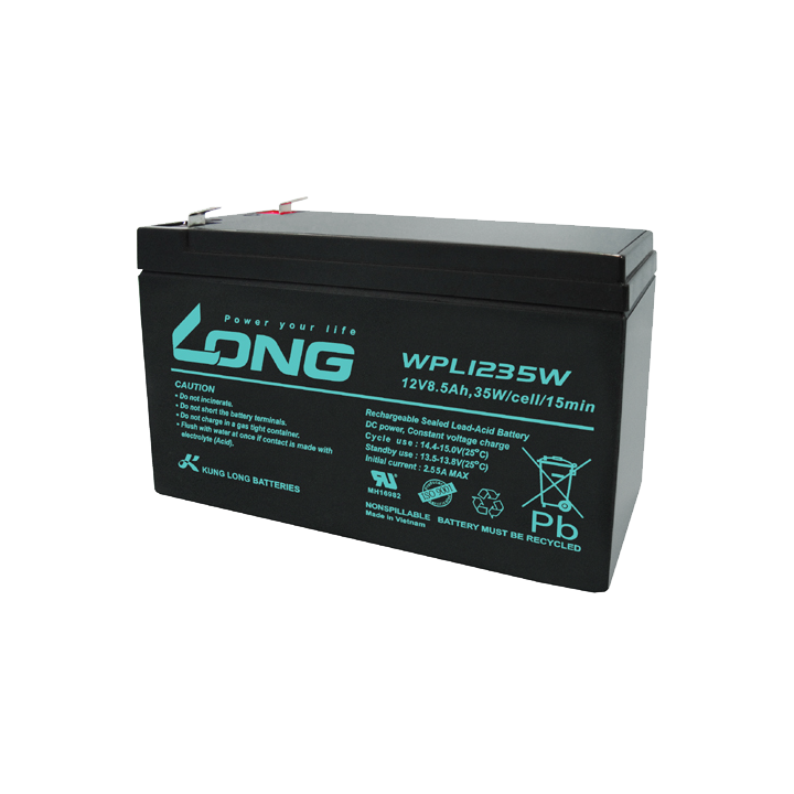 UPS battery 8.50Ah 12V Long WPL1235W | telebaterias.com