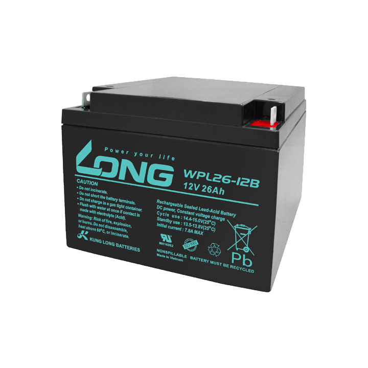 UPS battery 26Ah 12V Long WPL26-12B | telebaterias.com