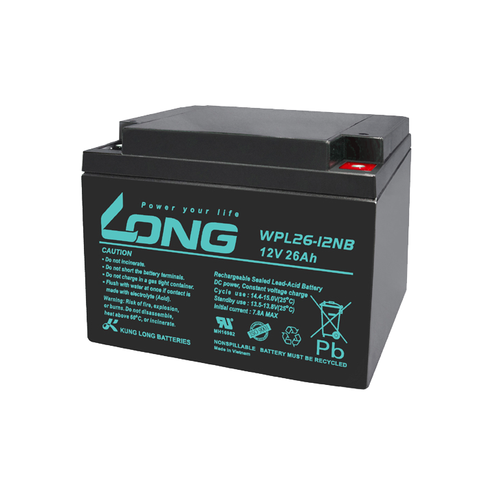 Batteria per UPS 26Ah 12V Long WPL26-12NB | telebaterias.com