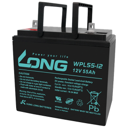 UPS battery 55Ah 12V Long WPL55-12 | telebaterias.com