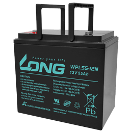 Batería para SAI 55Ah 12V Long WPL55-12N | telebaterias.com