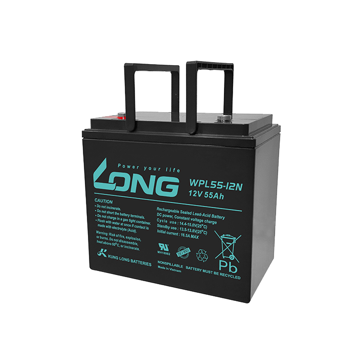 Batterie pour onduleur 55Ah 12V Long WPL55-12N | telebaterias.com