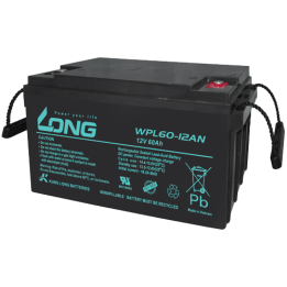 Batería para SAI 60Ah 12V Long WPL60-12AN | telebaterias.com