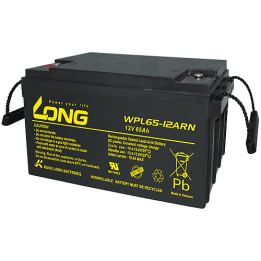 Batería para SAI 65Ah 12V Long WPL65-12ARN | telebaterias.com