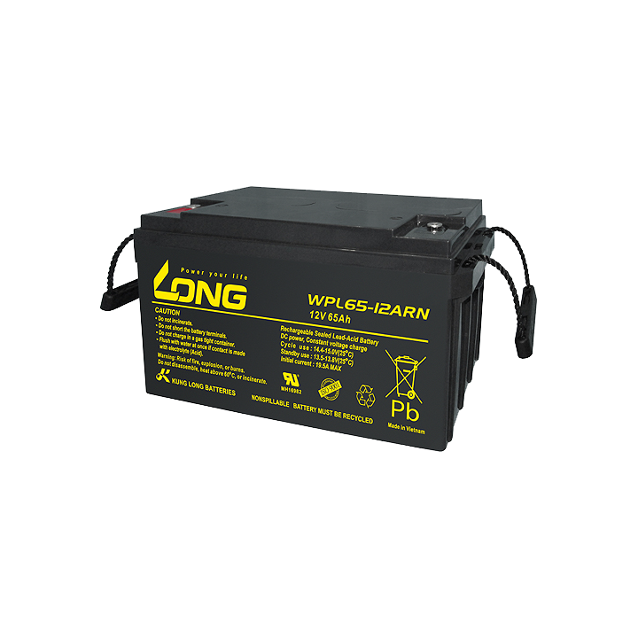 Batería para SAI 65Ah 12V Long WPL65-12ARN | telebaterias.com