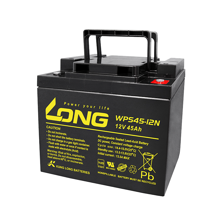 UPS battery 45Ah 12V Long WPS45-12N | telebaterias.com