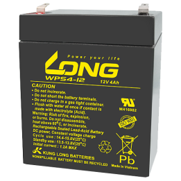 UPS battery 4Ah 12V Long WPS4-12 | telebaterias.com