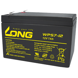 Batería para SAI 7Ah 12V Long WPS7-12 | telebaterias.com