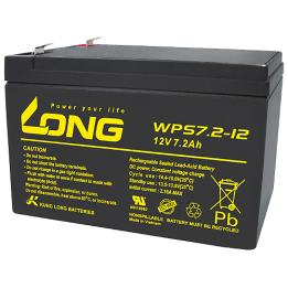 UPS battery 7.20Ah 12V Long WPS7.2-12 | telebaterias.com