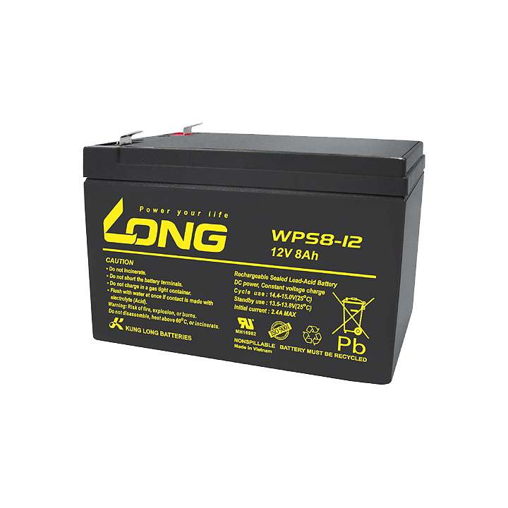 Batteria per UPS 8Ah 12V Long WPS8-12 | telebaterias.com