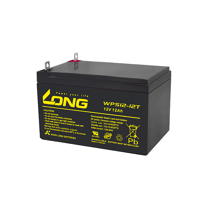 Batteria per UPS 12Ah 12V Long WPS12-12T | telebaterias.com