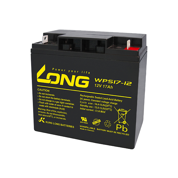 Batteria per UPS 17Ah 12V Long WPS17-12 | telebaterias.com
