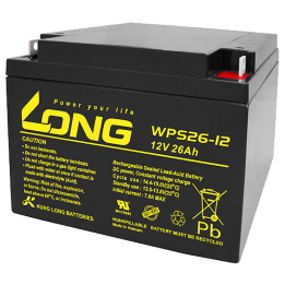UPS battery 26Ah 12V Long WPS26-12 | telebaterias.com