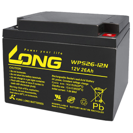 Batteria per UPS 26Ah 12V Long WPS26-12N | telebaterias.com