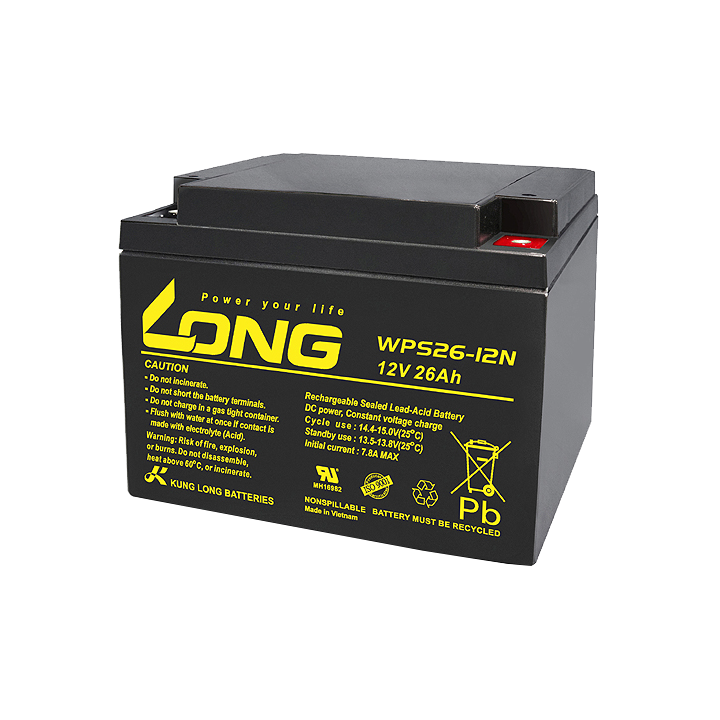 USV-Batterie 26Ah 12V Long WPS26-12N | telebaterias.com