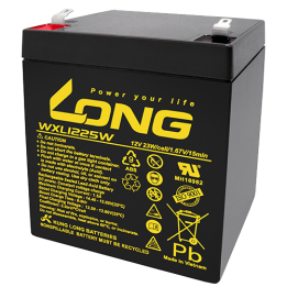 USV-Batterie 5Ah 12V Long WXL1225W | telebaterias.com