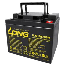 Batterie pour onduleur 45Ah 12V Long WXL12150WN | telebaterias.com
