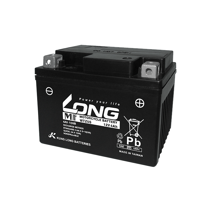 Batería de coche 4Ah 12V Long WTZ5S | telebaterias.com