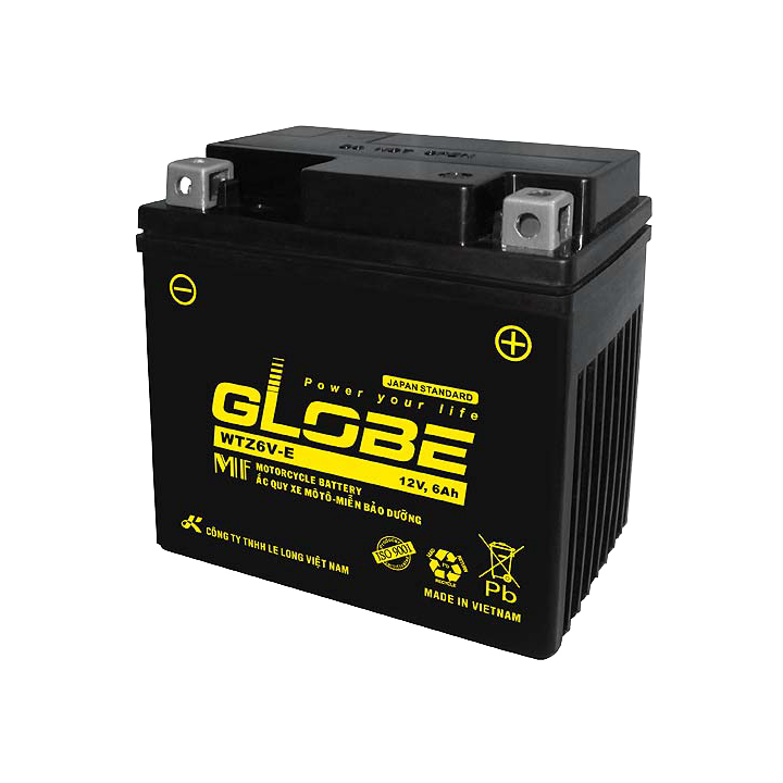Batería de coche 6Ah 12V Long WTZ6V-E | telebaterias.com