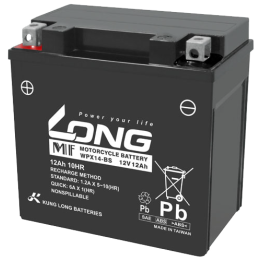Car battery 12Ah 12V Long WPX14-BS | telebaterias.com