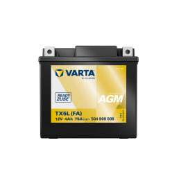 Motorcycle battery 4Ah 12V 75A Varta 504909008 | telebaterias.com