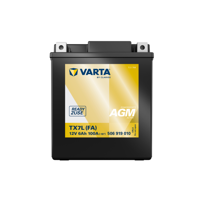 Motorcycle battery 6Ah 12V 100A Varta 506919010 | telebaterias.com