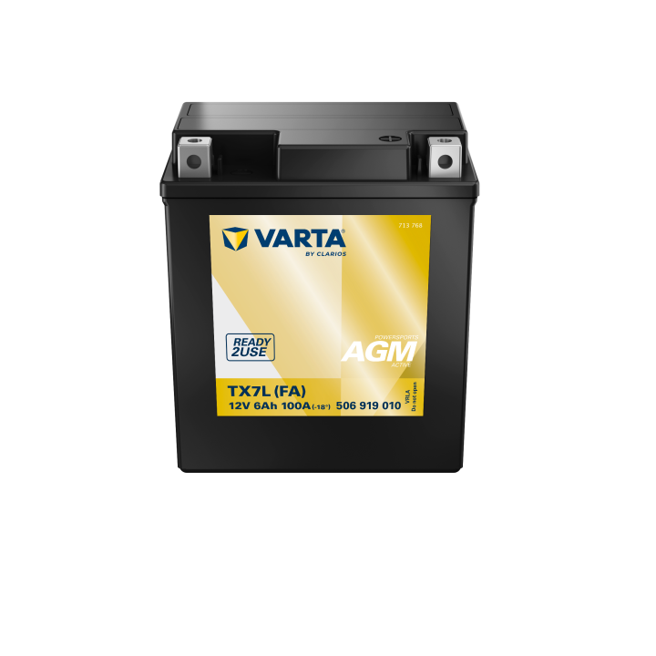 Batería de moto 6Ah 12V 100A Varta 506919010 | telebaterias.com